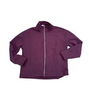 Women’s S RBX Plum Full Zip Jacket Lightweight Activewear Athleisure Layer